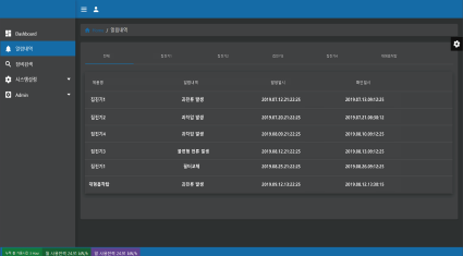집진기 알람 내역