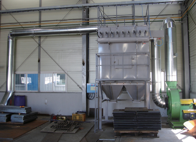 레이저 가공시 분진 포집