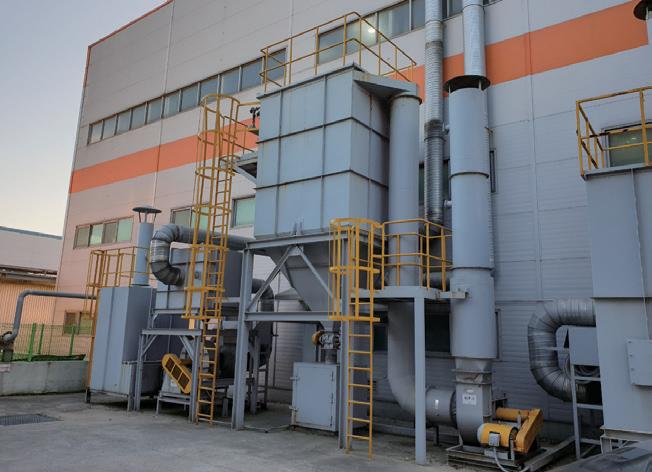 레이저 가공시 분진 포집