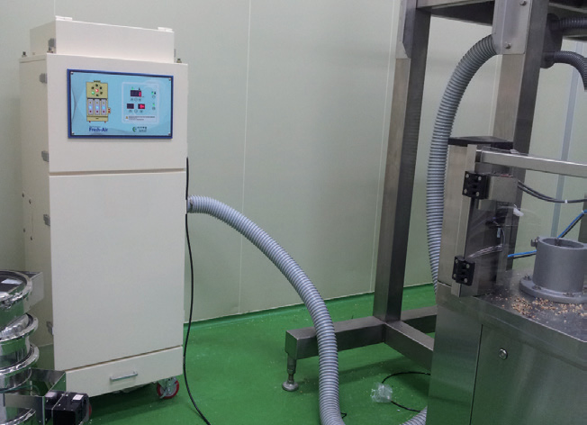 초코바 생산시 발생하는 분진포집