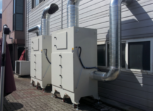 CNC 가공시 발생하는 미스분진 포집