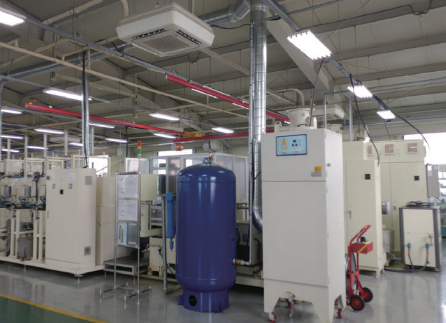 자동차 부품 가공시 발생한는 미스트분진 포집