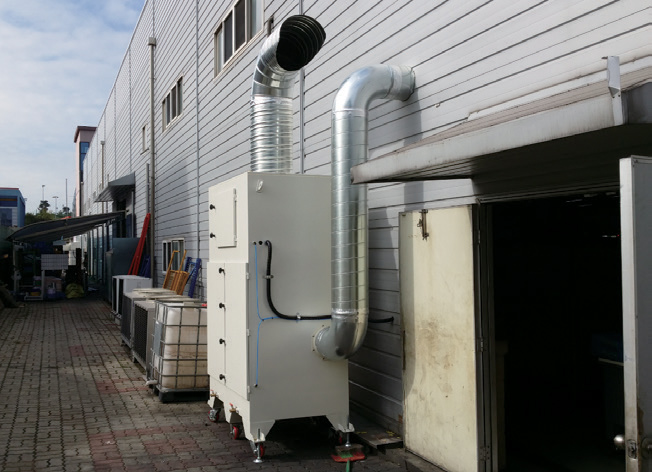 CNC 가공시 발생하는 미스분진 포집