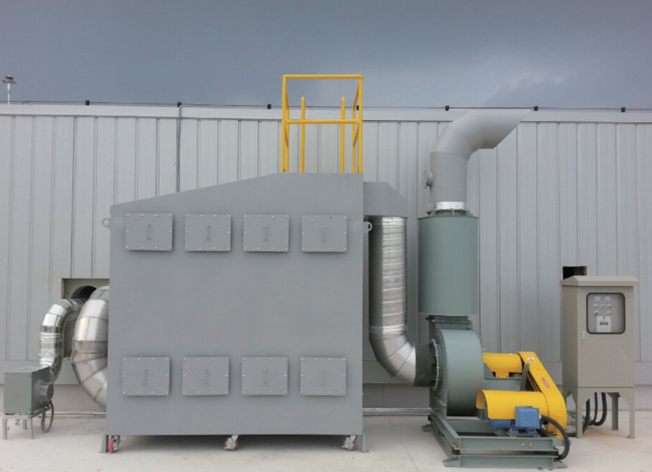 도장 공정시 발생하는 가스 포집