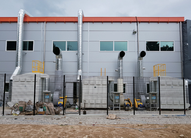 도장 공정시 발생하는 가스 포집