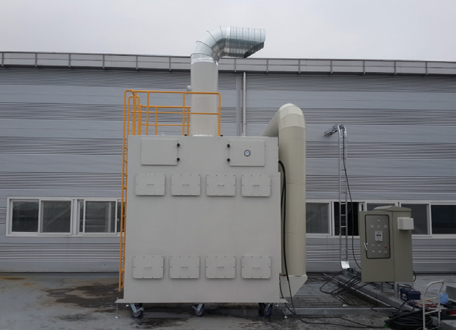 흙연 건조시 발생하는 가스 포집