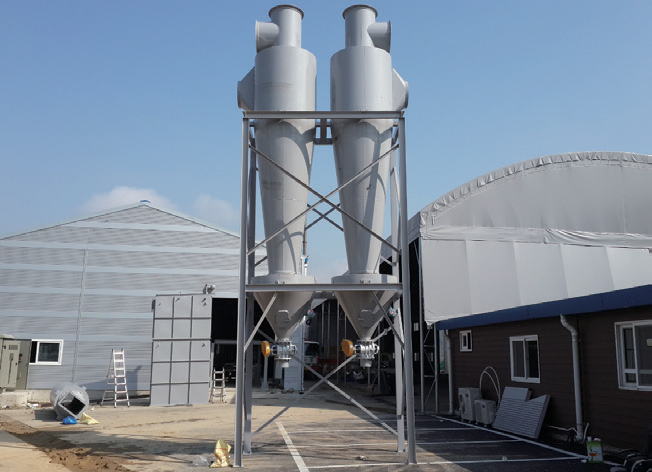 인조대리석 가공시 발생하는 분진 포집