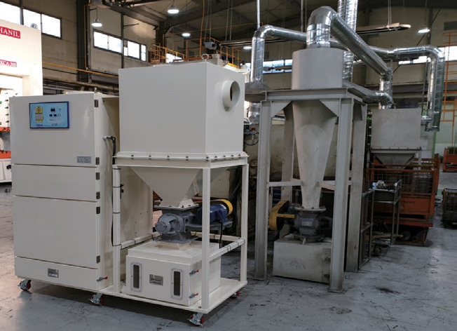 그라인더 사상작업시 발생하는 분진 포집